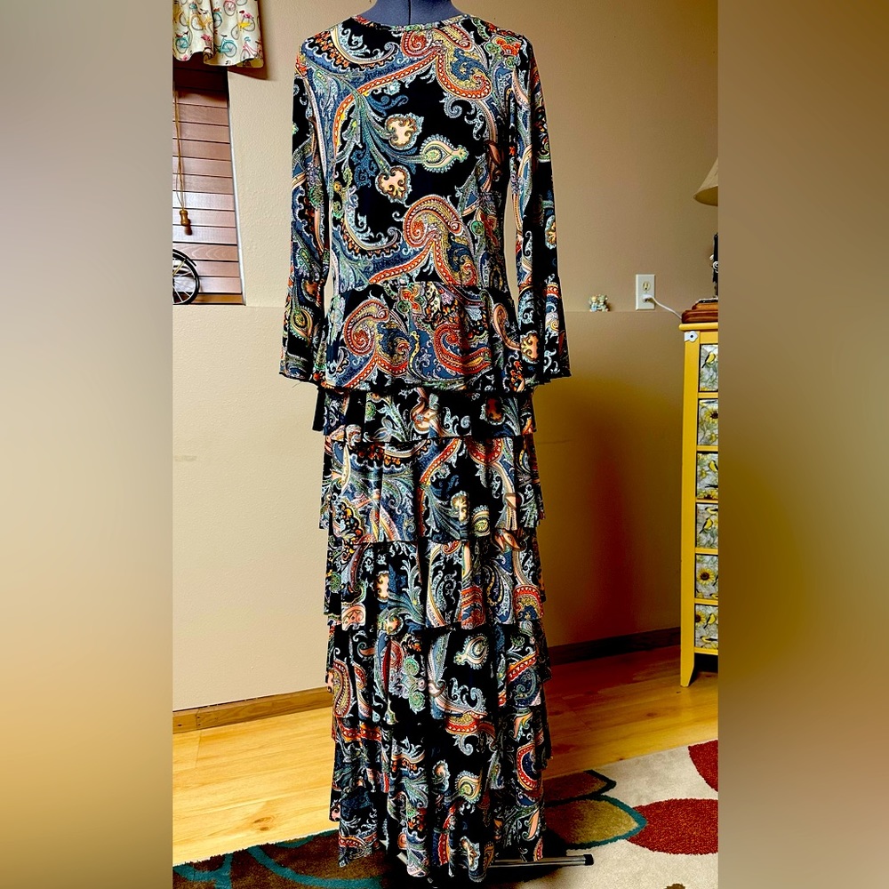 My Sassy Skirt Ruffled Maxi Skirt & Poplin Top